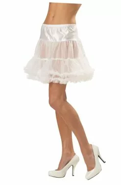 Ruffled Pettiskirt Accessory (White)