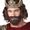 Medieval King Costume Wig (Brown)