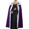 Royal Cape & Crown Adult Costume Kit (Purple) -Adult Costumes Shop CC6223 062 full 1