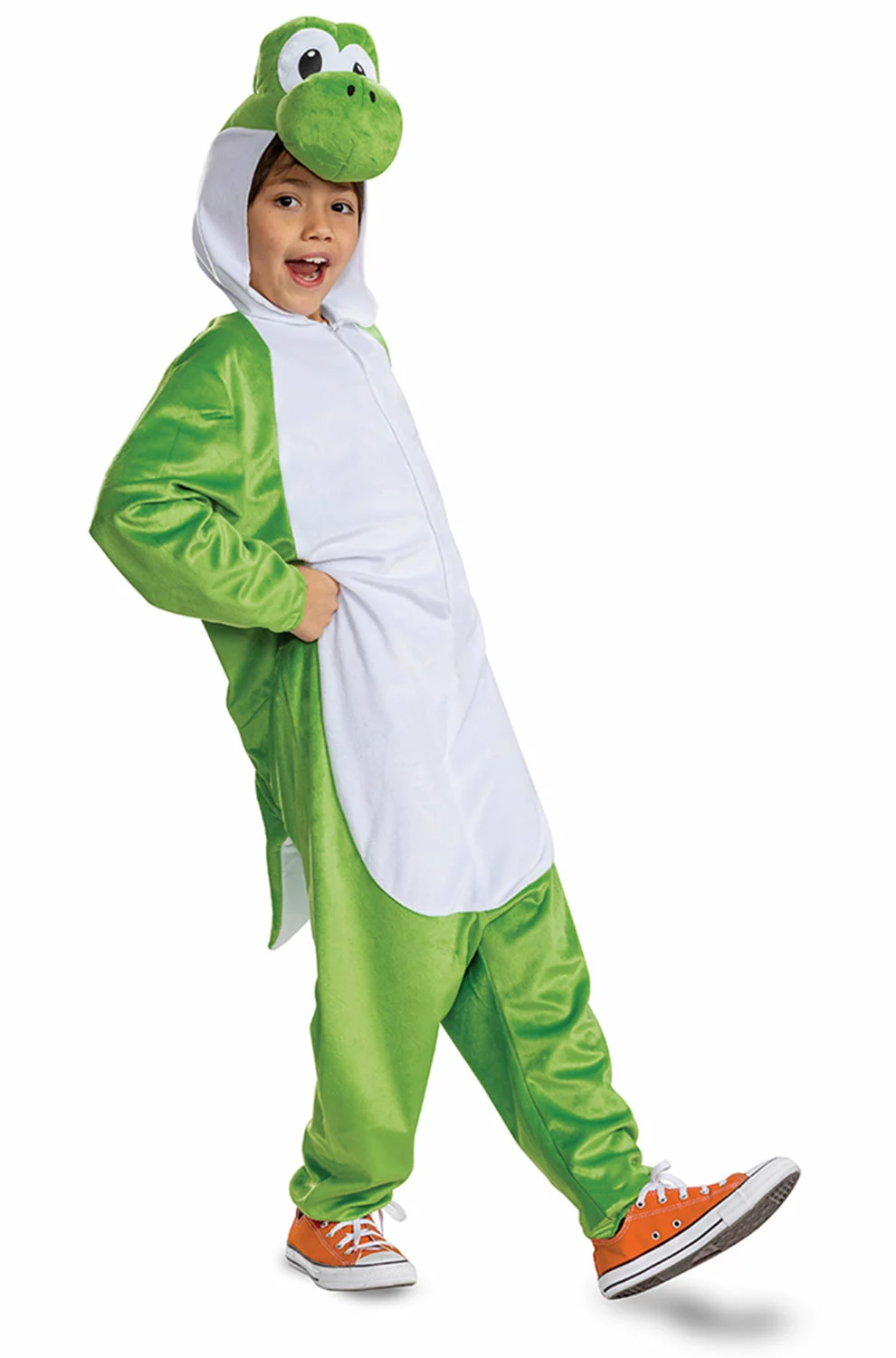 Yoshi Hooded Jumpsuit Child Costume 3 Yoshi Hooded Jumpsuit Child Costume