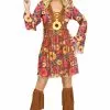 Flower Power Hippie Adult Costume -Adult Costumes Shop F127334 full 1