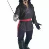 Swashbuckler Pirate Shirt (Black) -Adult Costumes Shop FM56848 full 1