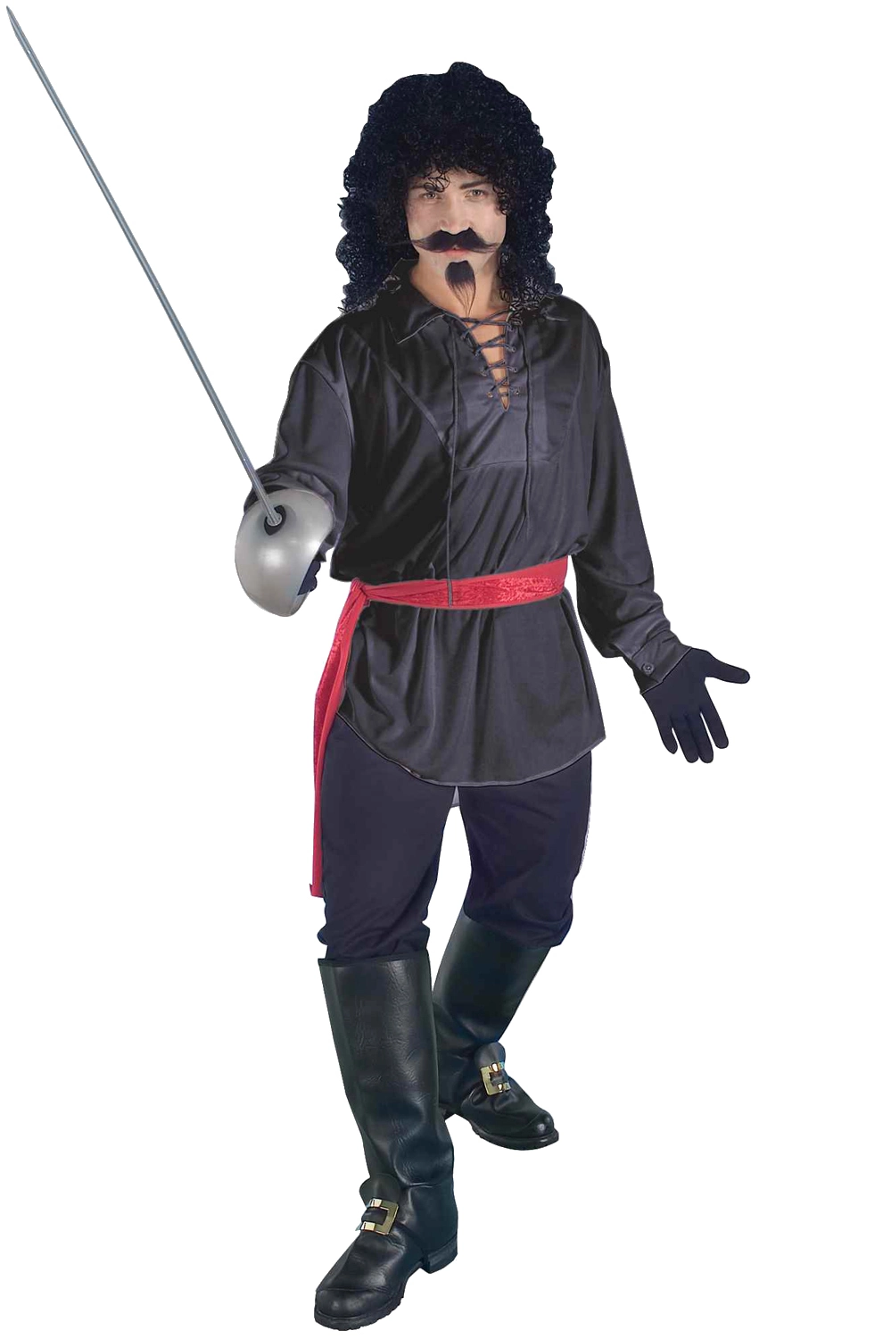 Swashbuckler Pirate Shirt (Black) 3 Swashbuckler Pirate Shirt (Black)