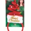 Light Up Christmas Tree Headband (Red) -Adult Costumes Shop FM82690 full 1