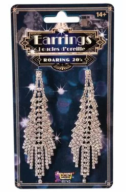 Flapper Rhinestone Earrings