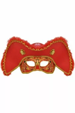 Male Pirate Mask (Red)