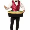 Poker Dealer With Table Adult Costume