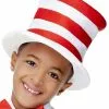 Stripy Red And White Child Hat