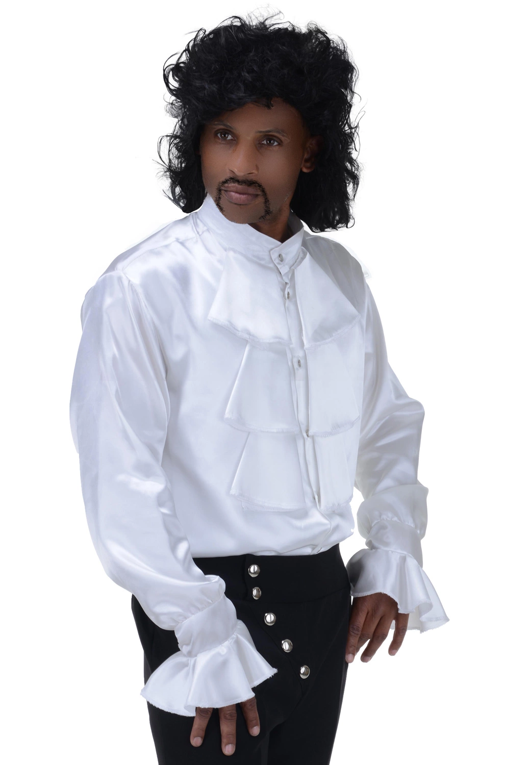 Pop Star Shirt White Adult Costume 3 Pop Star Shirt White Adult Costume